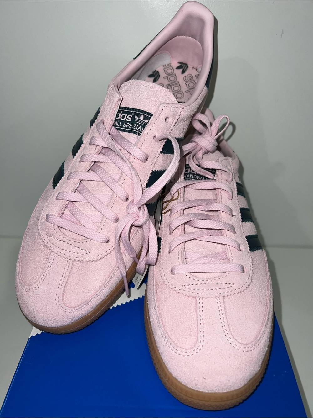 Adidas Size 10 1/2 Handball Spezial Women’s Pink Suede Sneakers
